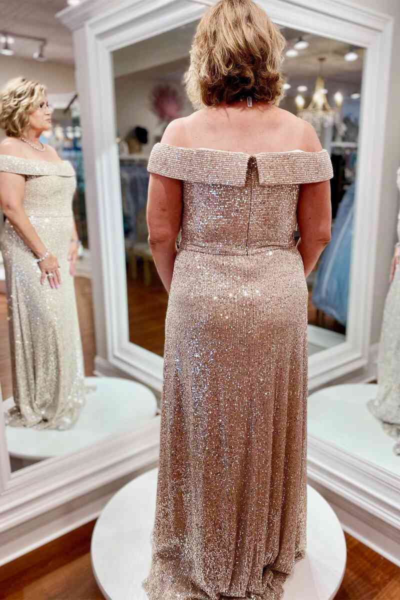 sequin mother of the bride dresses